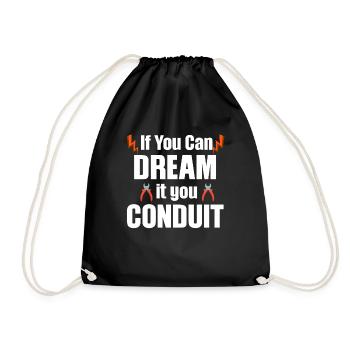 If you can dream of it, guide the - Drawstring Bag - black - Front