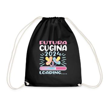 Devenez cousin Cousin 2024 - Sac de sport léger - noir - Devant