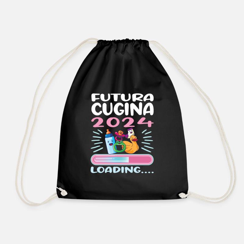 Devenez cousin Cousin 2024 - Sac de sport léger - noir