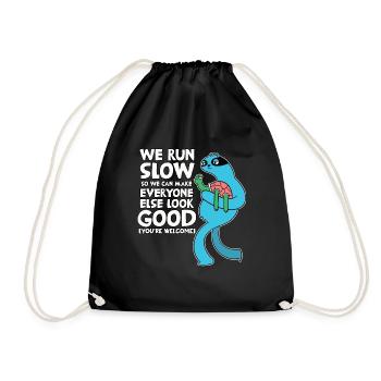 Funny Jogger Clothing Fitness Sport Runner - Sac de sport léger - noir - Devant