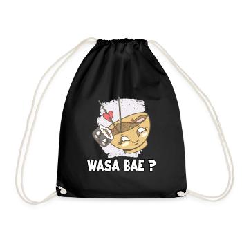 Kawaii Sushi-Liebhaber Motiv für Sushi-Fans Ramen - Turnbeutel - Schwarz - Vorne