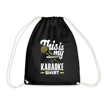 Chanteur de karaoké Chanteur de karaoké Musique - Sac de sport léger - noir - Devant