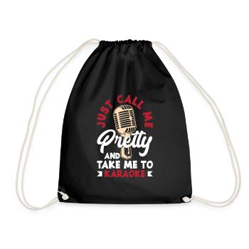 Chanteur de karaoké Chanteur de karaoké Musique - Sac de sport léger - noir - Devant