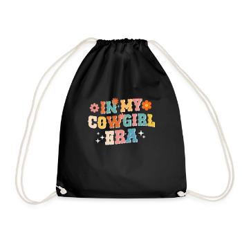 Cowboy rodéo Western Vintage Country Sud - Sac de sport léger - noir - Devant