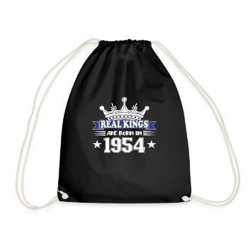 Geburtstagsgeschenk 1954 Jahrgang 1954 - Turnbeutel - Schwarz - Vorne