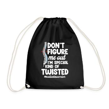 Don't find out that I'm a special kind of - Drawstring Bag - black - Front