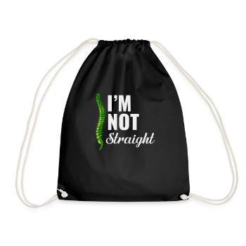 Je ne suis pas vraiment sensibilisé à la scoliose - Sac de sport léger - noir - Devant