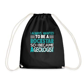 Geologist So I Became A Geologist - Drawstring Bag - black - Front