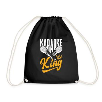 Chanteur de karaoké Chanteur de karaoké Musique - Sac de sport léger - noir - Devant