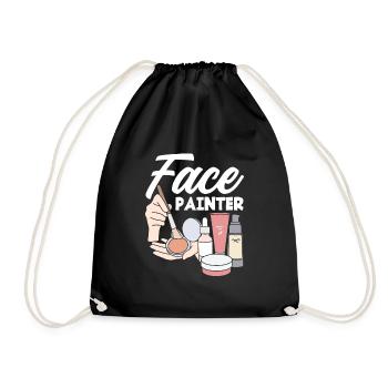 Lustiges Make Up Artist Maskenbildner Geschenk - Turnbeutel - Schwarz - Vorne