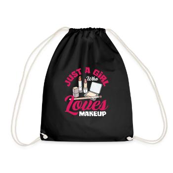 Lustiges Make Up Artist Maskenbildner Geschenk - Turnbeutel - Schwarz - Vorne