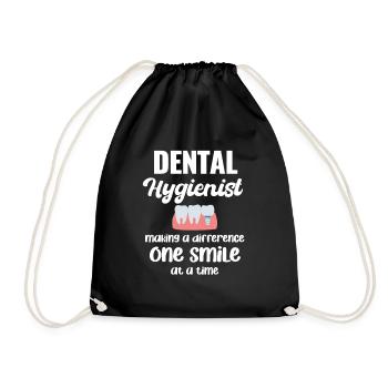 L’hygiéniste dentaire fait la différence - Sac de sport léger - noir - Devant