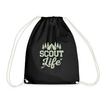 Scout Life Adventure: Exploring Boundaries Tee - Drawstring Bag - black - Front