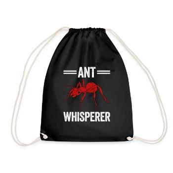 Antkeeping Ameisenzucht Ameisen - Turnbeutel - Schwarz - Vorne