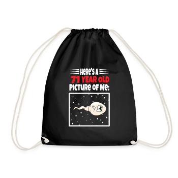 Sperme Voici une vieille photo de moi - Sac de sport léger - noir - Devant