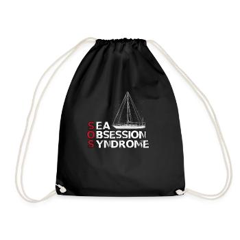 vêtements de voile hobby marin marin capitaine - Sac de sport léger - noir - Devant