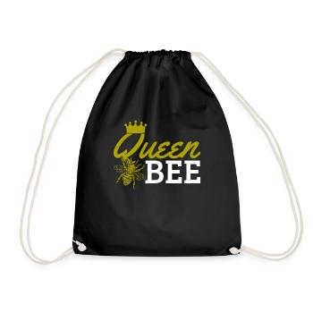 Imker Geschenk Bienen Vintage - Turnbeutel - Schwarz - Vorne