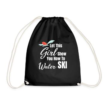 Laissez cette fille vous montrer comment - Sac de sport léger - noir - Devant