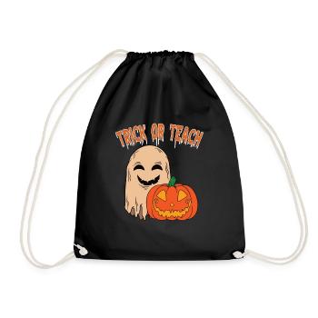 Lustige Lehrer Halloween Geschenke - Turnbeutel - Schwarz - Vorne