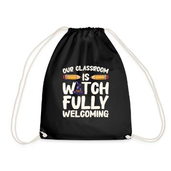 Lustige Lehrer Halloween Geschenke - Turnbeutel - Schwarz - Vorne