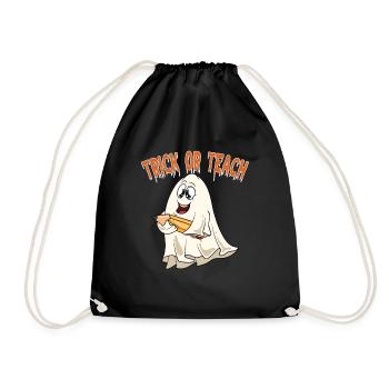Lustige Lehrer Halloween Geschenke - Turnbeutel - Schwarz - Vorne