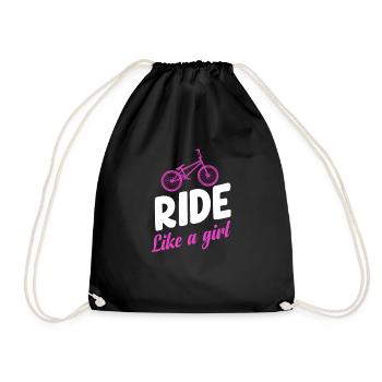 Ne sous-estimez jamais une fille avec un - Sac de sport léger - noir - Devant