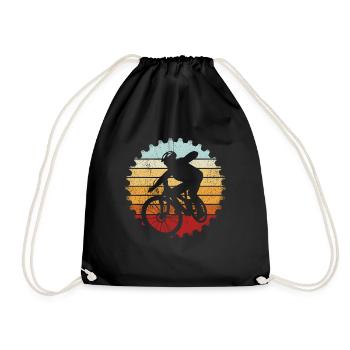 VTT VTT Vélo Vélo Fans De Vélo Roue Rétro Vélo - Sac de sport léger - noir - Devant