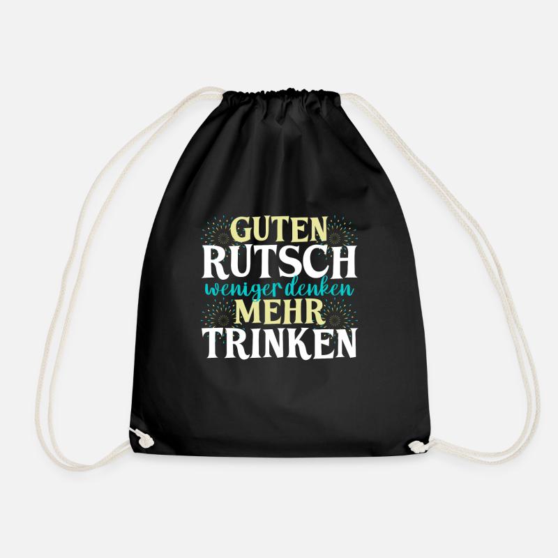 Neujahr Feuerwerk Silvester - Turnbeutel - Schwarz