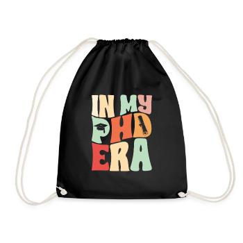 PhD Graduate Doktorgrad Ph.D. Promotion - Turnbeutel - Schwarz - Vorne