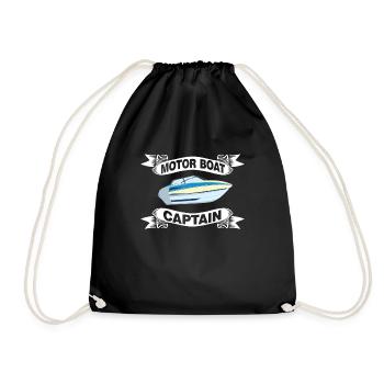 Bateau à moteur - Capitaine Bateau à moteur du lac Boater - Sac de sport léger - noir - Devant