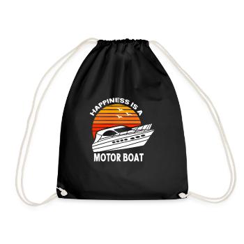 Bateau à moteur - Capitaine Bateau à moteur du lac Boater - Sac de sport léger - noir - Devant
