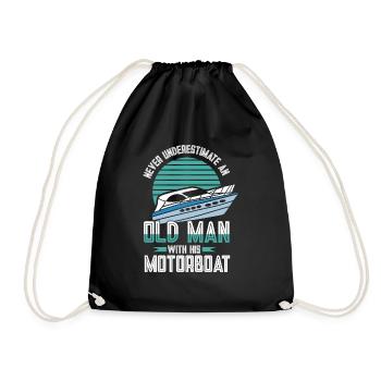 Bateau à moteur - Capitaine Bateau à moteur du lac Boater - Sac de sport léger - noir - Devant