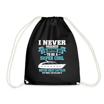 Bateau à moteur - Capitaine Bateau à moteur du lac Boater - Sac de sport léger - noir - Devant