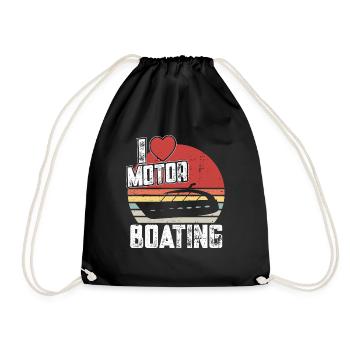 Bateau à moteur - Capitaine Bateau à moteur du lac Boater - Sac de sport léger - noir - Devant