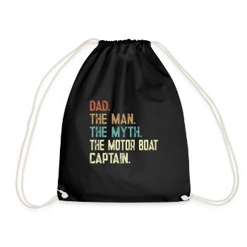 Bateau à moteur - Capitaine Bateau à moteur du lac Boater - Sac de sport léger - noir - Devant
