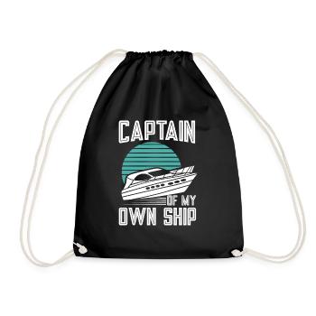 Bateau à moteur - Capitaine Bateau à moteur du lac Boater - Sac de sport léger - noir - Devant
