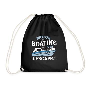 Bateau à moteur - Capitaine Bateau à moteur du lac Boater - Sac de sport léger - noir - Devant