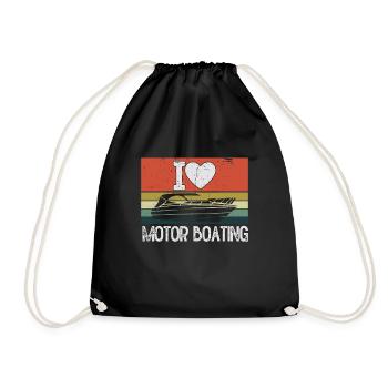 Bateau à moteur - Capitaine Bateau à moteur du lac Boater - Sac de sport léger - noir - Devant