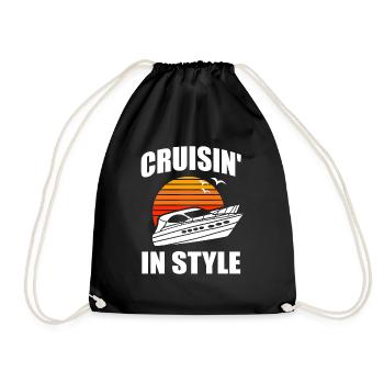 Bateau à moteur - Capitaine Bateau à moteur du lac Boater - Sac de sport léger - noir - Devant