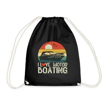 Bateau à moteur - Capitaine Bateau à moteur du lac Boater - Sac de sport léger - noir - Devant