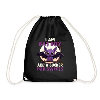 Kawaii Halloween Costume chauve-souris Bat Boy - Sac de sport léger - noir - Devant