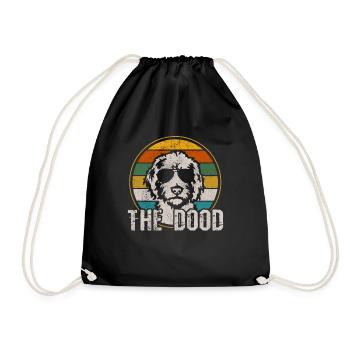 Goldendoodle Dog The Dood Gift - Drawstring Bag - black - Front