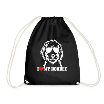 Goldendoodle Hund The Dood Geschenk - Turnbeutel - Schwarz - Vorne
