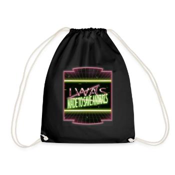 Environmental Protection Cruelty Nature Conservation Women Trail - Drawstring Bag - black - Front