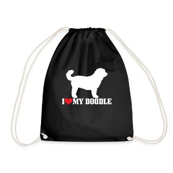 Goldendoodle Dog The Dood Gift - Drawstring Bag - black - Front