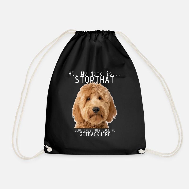 Goldendoodle Hund Lustig Geschenk - Turnbeutel - Schwarz