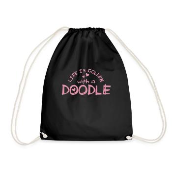 Goldendoodle Dog The Dood Gift - Drawstring Bag - black - Front