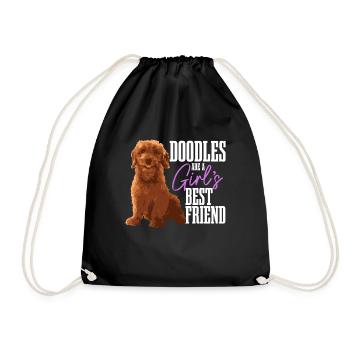 Goldendoodle Dog The Dood Gift - Drawstring Bag - black - Front