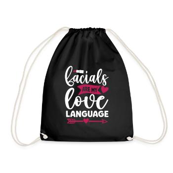 Esthéticienne, Soins de la peau, Thérapeute de la peau - Sac de sport léger - noir - Devant
