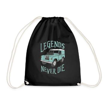 Landy - Serie2 - legends never die - Turnbeutel - Schwarz - Vorne